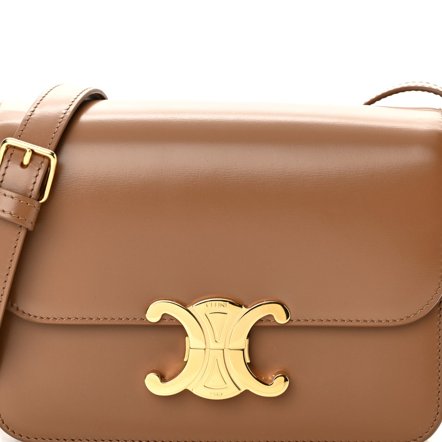 Shiny Calfskin Teen Triomphe Bronze