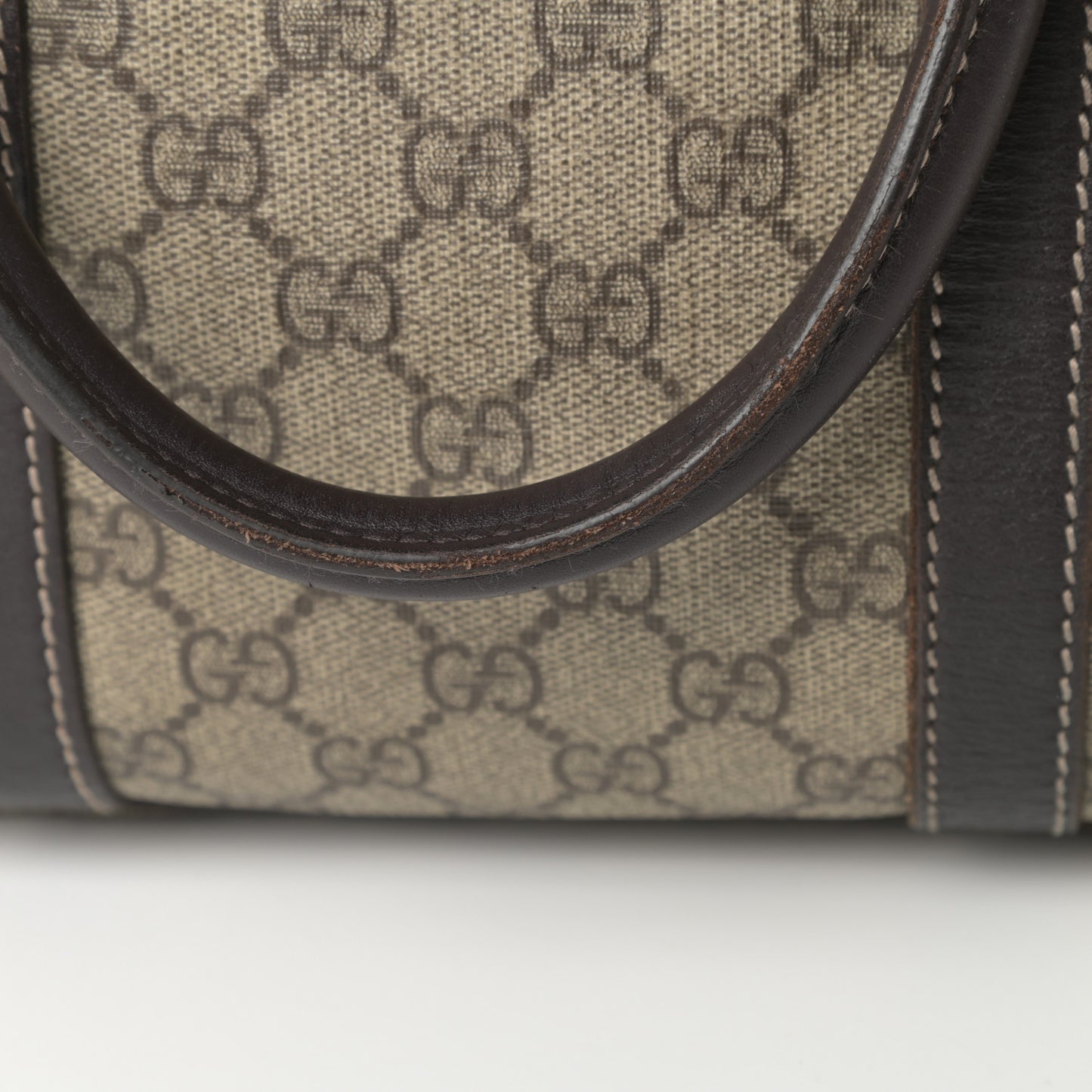 GG Plus Monogram Medium Carry On Duffle Dark Brown