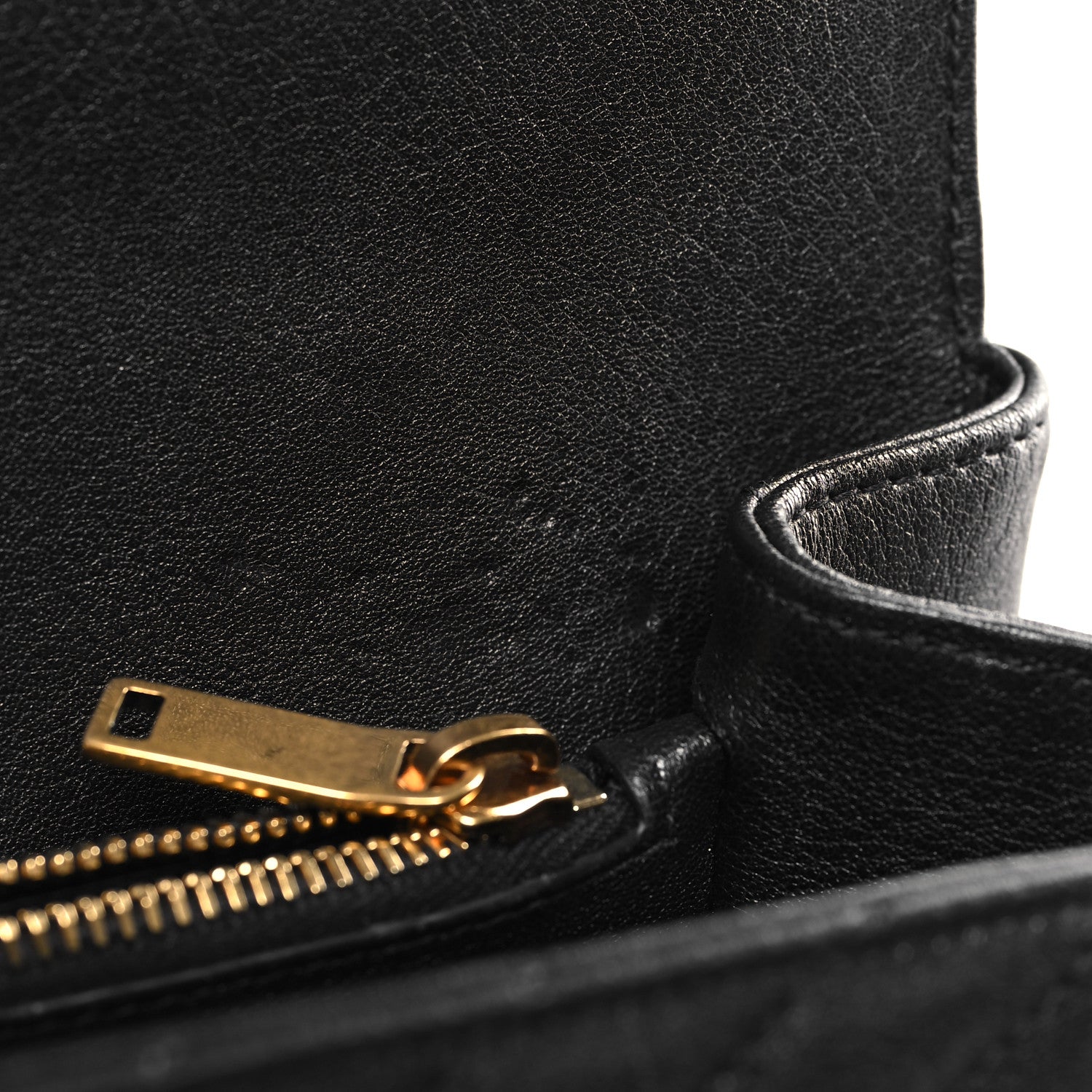 Saint Laurent Sheepskin Matelasse Chevron Monogram Medium College Bag Black 11 of 11