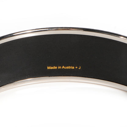 Hermes Enamel Printed Zodiac Wide Bracelet 70 Red 5 of 17