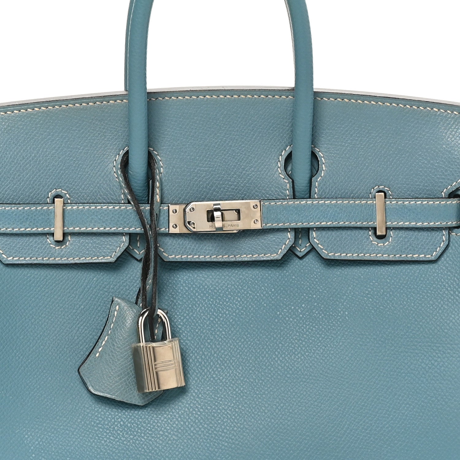 Hermes Epsom Birkin 25 Bleu Jean 8 of 11