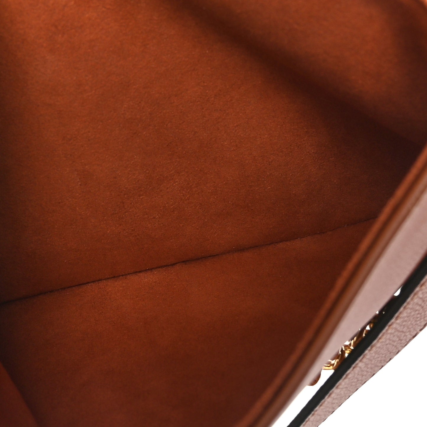 Grained Calfskin Lockme Oxford Cognac