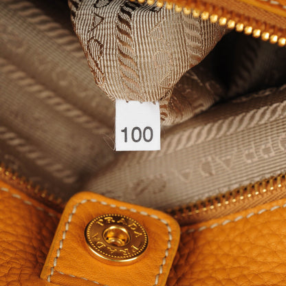 Prada Vitello Daino Tote Ocra 10 of 10