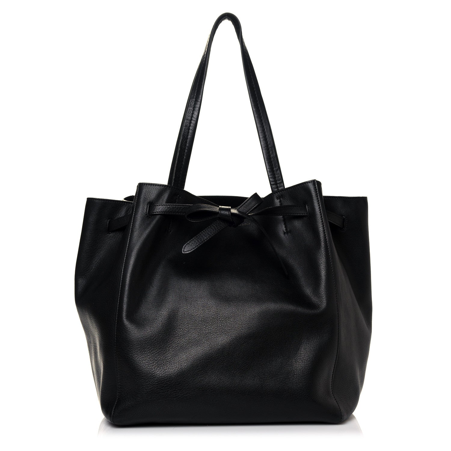 Celine Soft Grained Calfskin Small Belt Cabas Phantom Black 1 of 9