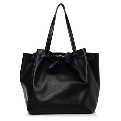 Celine Soft Grained Calfskin Small Belt Cabas Phantom Black 1 of 9