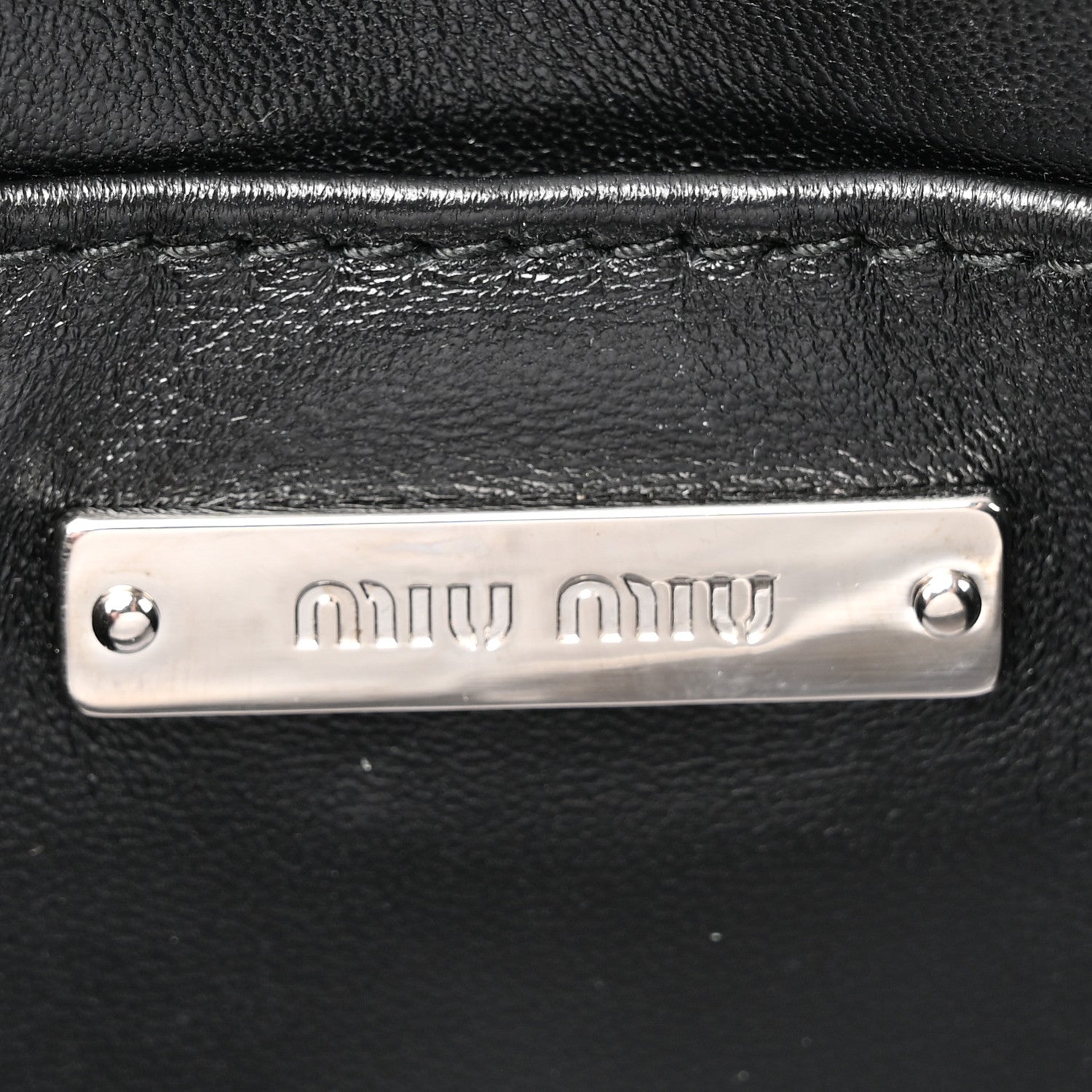 Miu Miu Nappa Crystal Starlight Mini Clutch Bag Black 6 of 9