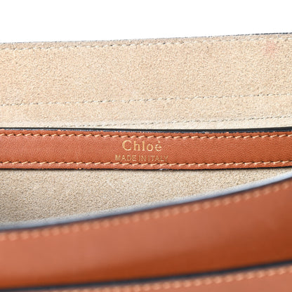 Chloe Calfskin Braided Medium Hudson Shoulder Bag Caramel 6 of 13