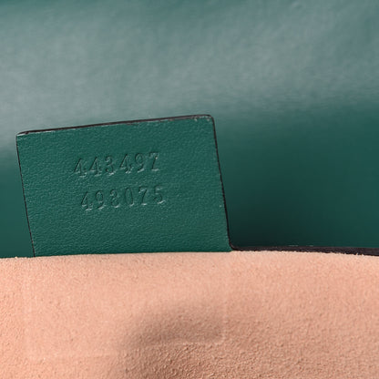 Gucci Calfskin Matelasse Small GG Marmont Shoulder Bag Emerald Green 7 of 10