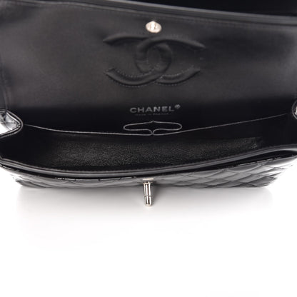 Chanel Patent Quilted Medium Double Flap Black 6 of 9