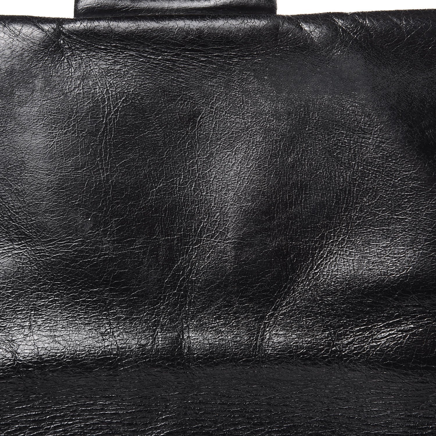 Chanel Glazed Calfskin Castle Rock Large Flap Black Burgundy 17 of 19