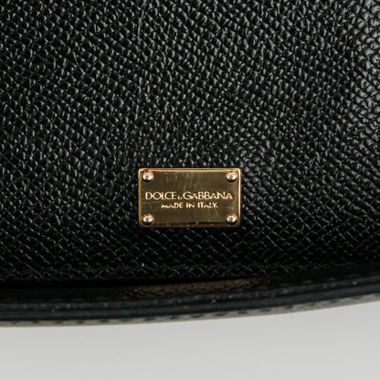 Dolce & Gabbana Dauphine Medium Miss Sicily Satchel Black 6 of 6