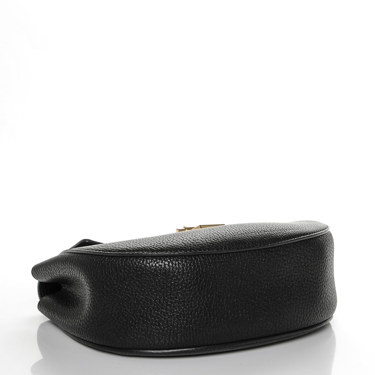 Grained Lambskin Drew Shoulder Bag Black