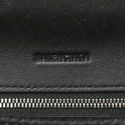 Balenciaga Faux Calfskin Fabric Small Sneakerhead Top Handle Bag Black 6 of 8
