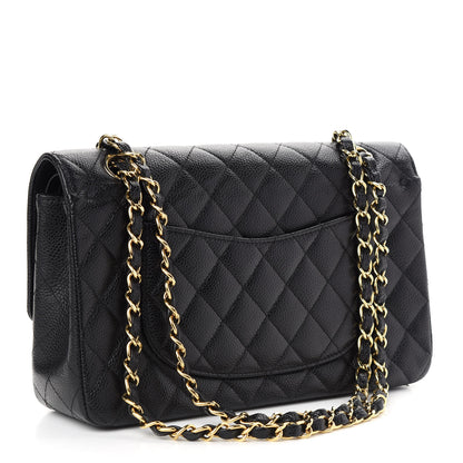 Chanel Caviar Quilted Medium Double Flap Black 3 of 11