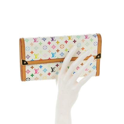 Louis Vuitton Monogram Multicolor Porte Tresor International Wallet White 2 of 7