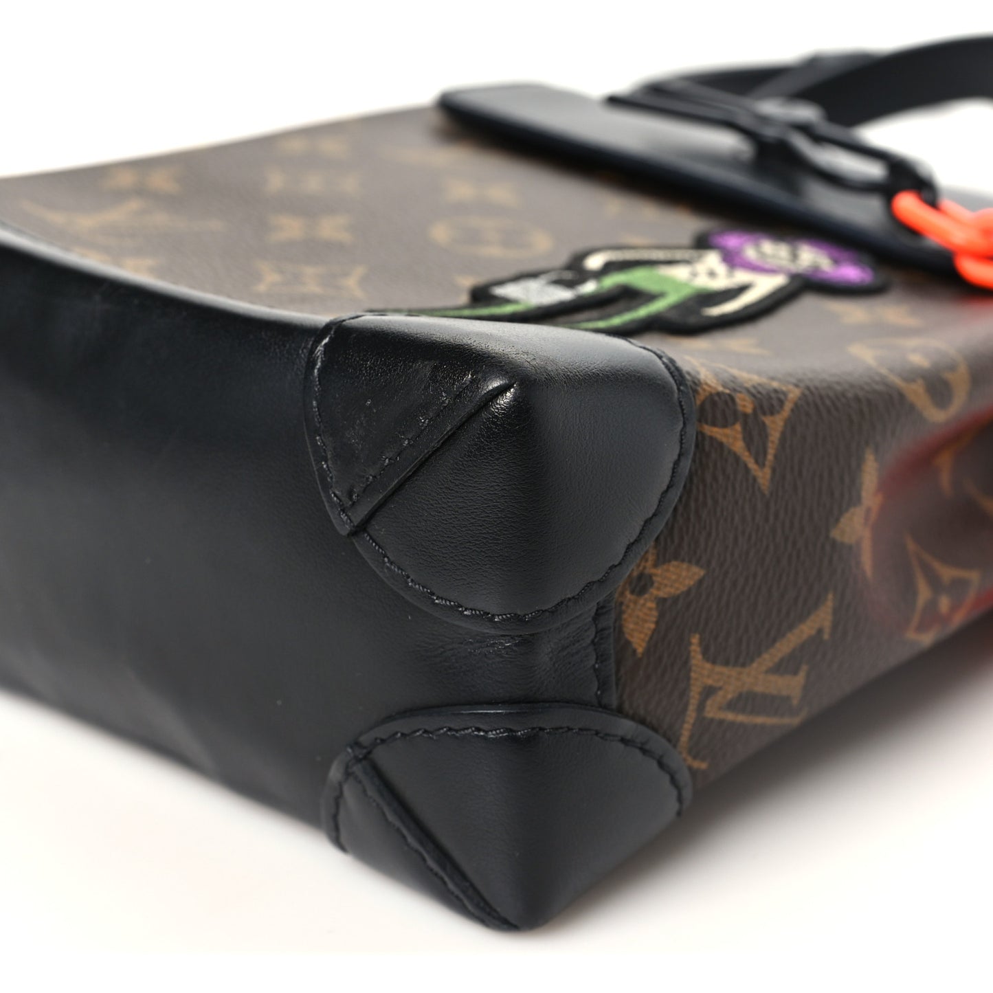 Monogram Embroidered Cartoon LV Friends Steamer XS Black