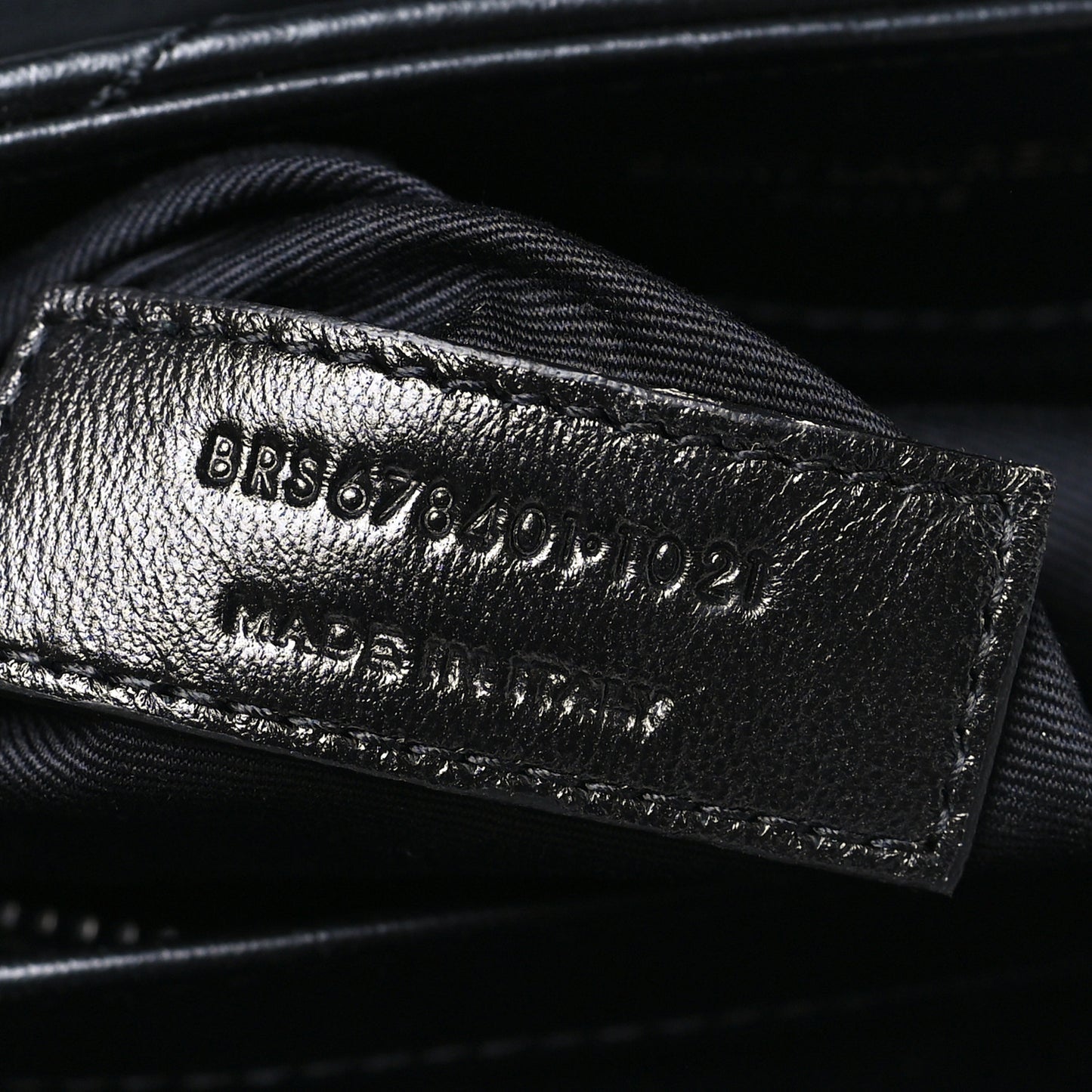 Calfskin Y Quilted Monogram Monochrome Toy Loulou Crossbody Bag Black