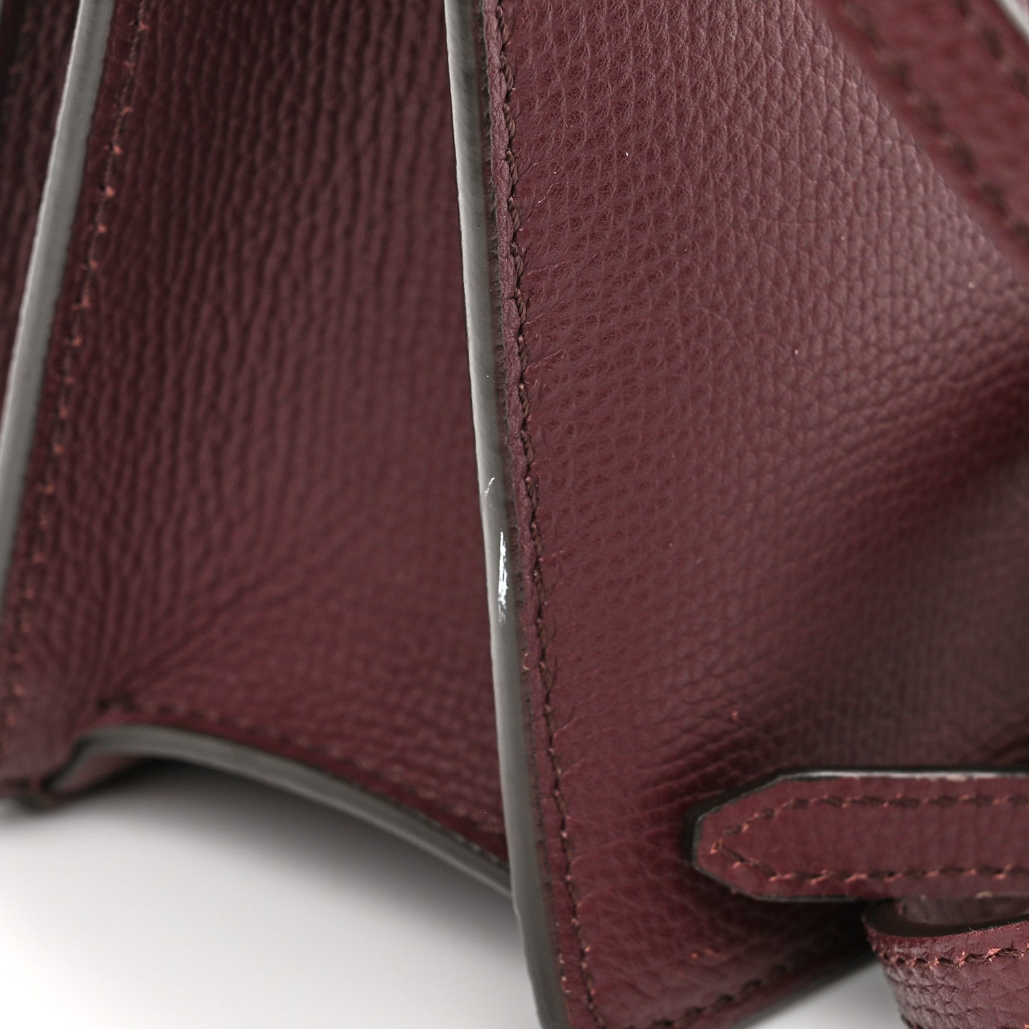 Burberry Derby Calfskin House Check Small Macken Crossbody Bag Mahogany Red 12 of 16