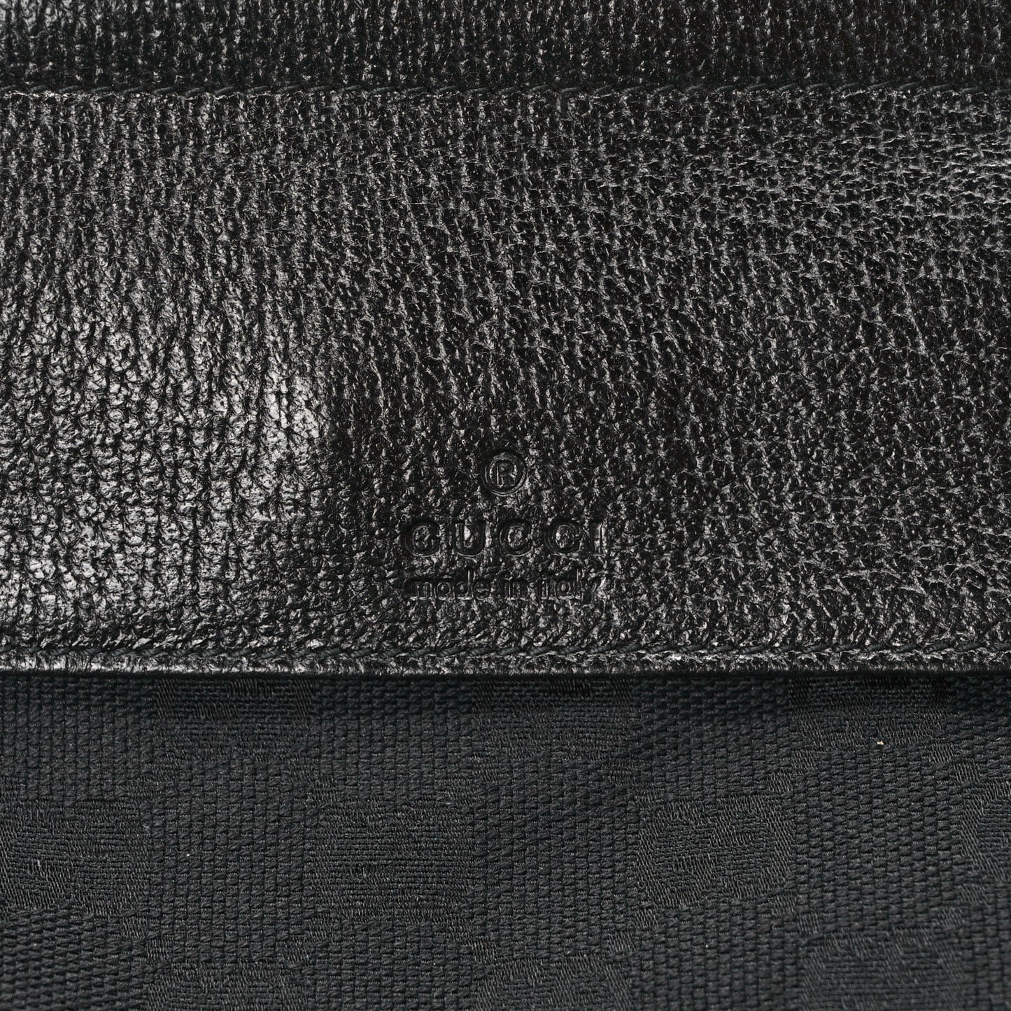 GG Monogram Double Pocket Belt Bag Black