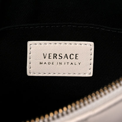 Versace Calfskin Quilted Tribute Icon Crossbody Flat Pouch White 6 of 13