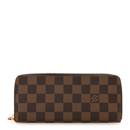 Louis Vuitton Damier Ebene Clemence Wallet Cherry 1 of 8