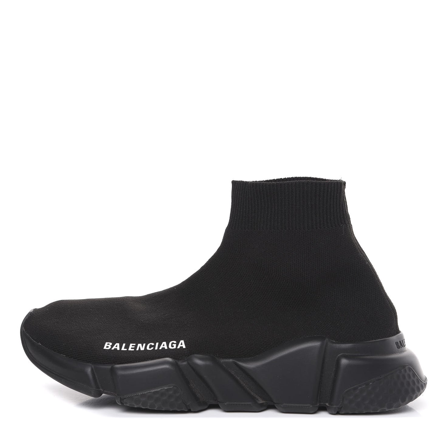 Neoprene Knit Womens Speed Sneakers 36 Black