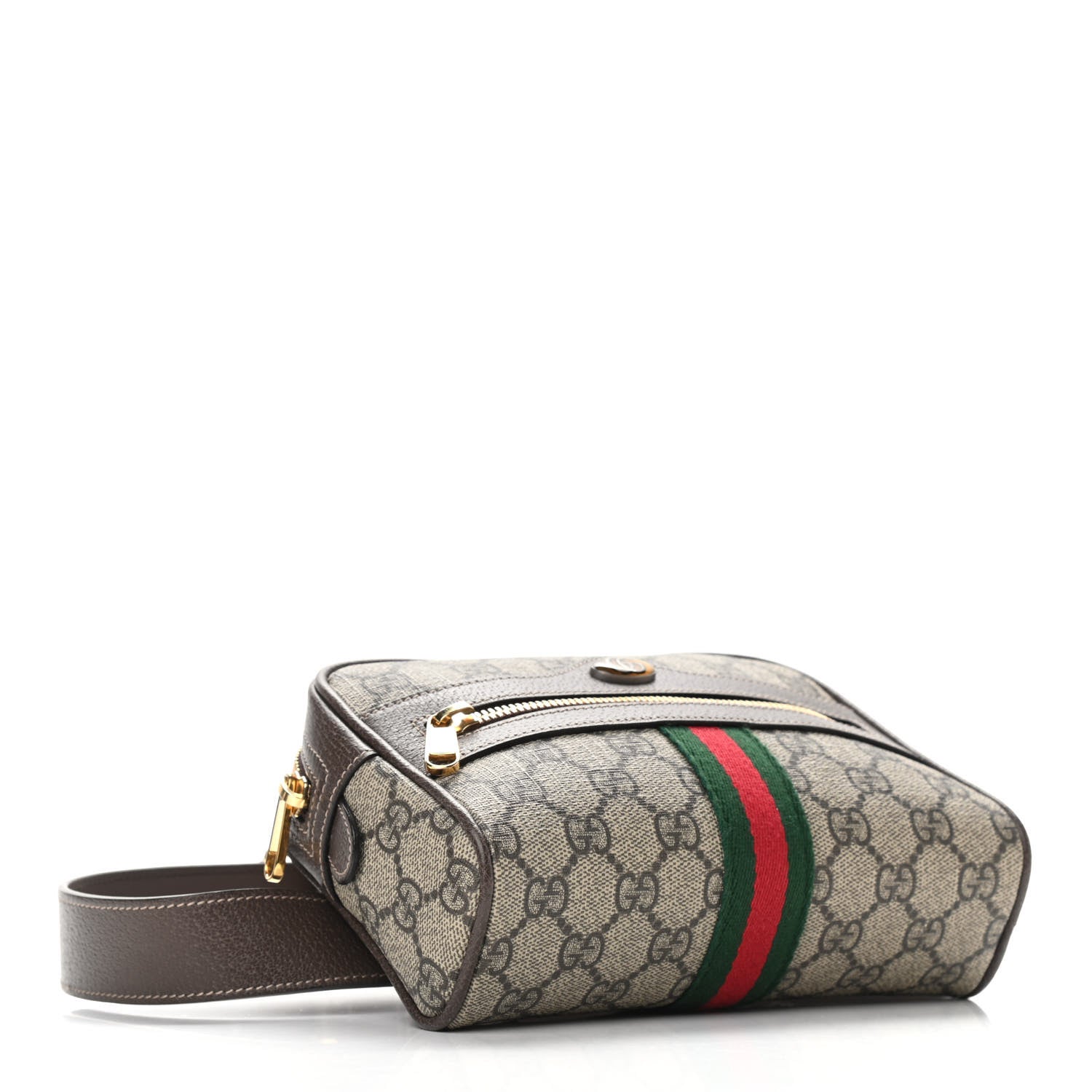 Gucci GG Supreme Monogram Web Small Ophidia Belt Bag 75 30 Dark Brown 4 of 11