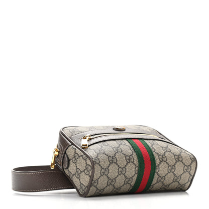 Gucci GG Supreme Monogram Web Small Ophidia Belt Bag 75 30 Dark Brown 4 of 11