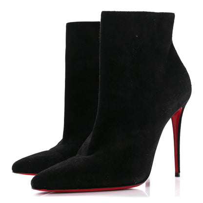 Christian Louboutin Suede So Kate Booty 100 Ankle Boots 41 Black 3 of 9