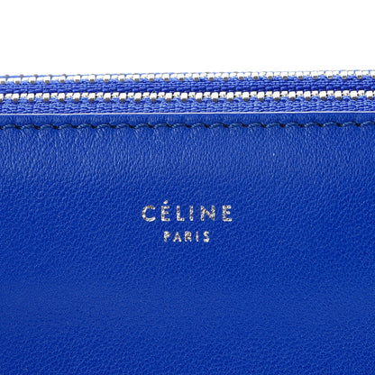 Celine Lambskin Small Trio Crossbody Bag Electric Blue 8 of 10