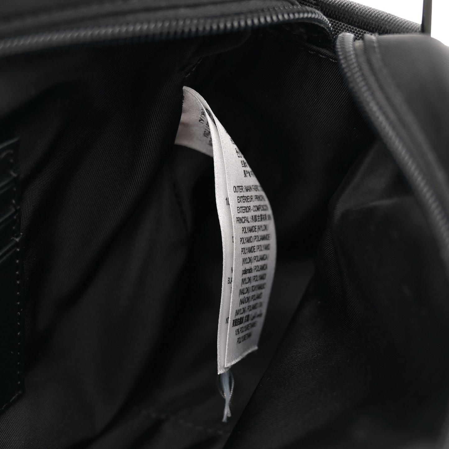 Nylon Logo Detail Crossbody Bag Black