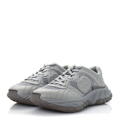 Gucci New Nappa Sombre Interlocking G Ripple Mens Platform Sneakers 11.5 Grey Sky 4 of 11