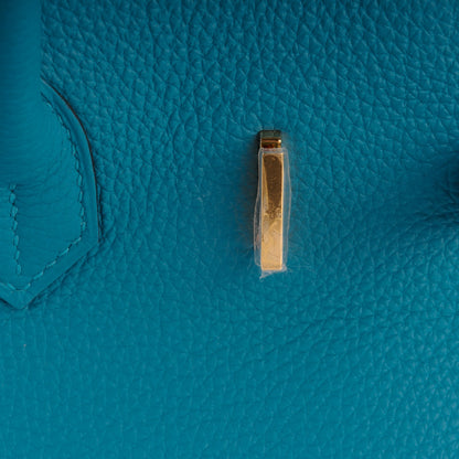 Hermes Togo Birkin 35 Turquoise 14 of 23