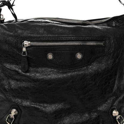 Balenciaga Agneau Giant 12 Silver Hardware Day Hobo Black 9 of 13