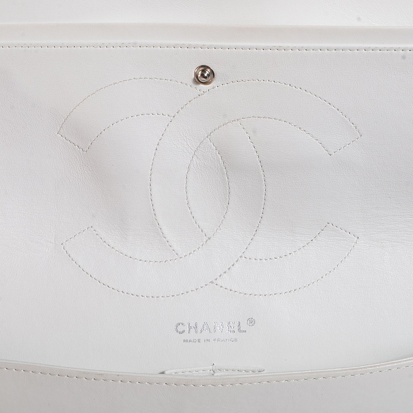 Distressed Patent 2.55 Reissue Flap 227 White