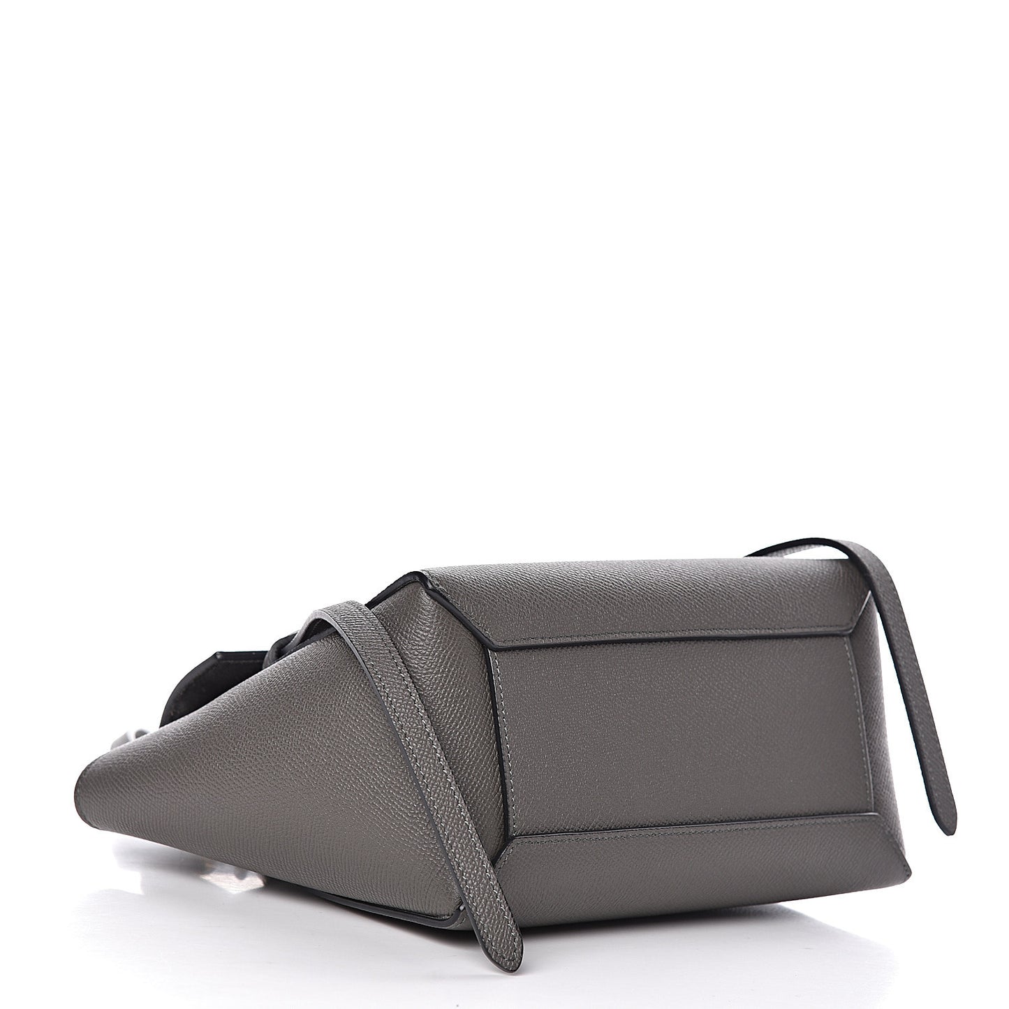 Grained Calfskin Nano Belt Bag Grey