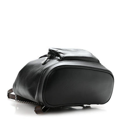 Louis Vuitton Lambskin Monogram Montsouris Vibe PM Black 4 of 9