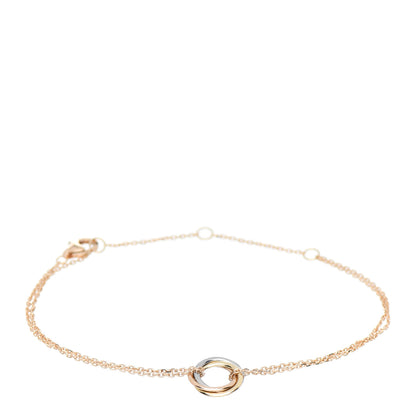 Cartier 18K Pink Yellow White Gold Trinity Bracelet 1 of 4