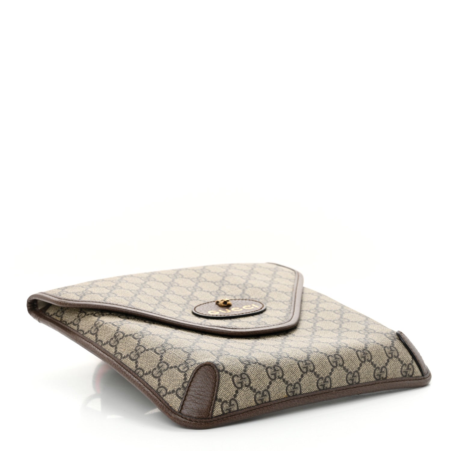 Gucci GG Supreme Monogram Web Medium Neo Vintage Flap Messenger Bag Beige New Acero 4 of 12