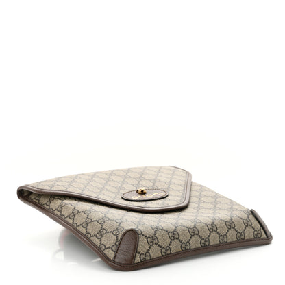 Gucci GG Supreme Monogram Web Medium Neo Vintage Flap Messenger Bag Beige New Acero 4 of 12
