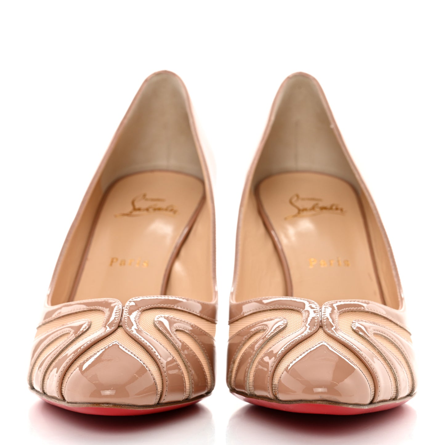 Patent Rete Olive 85 Pumps 40.5 Nude