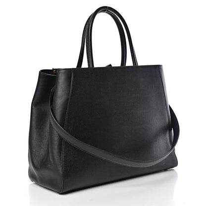Fendi Vitello Elite Regular 2Jours Tote Black 4 of 11
