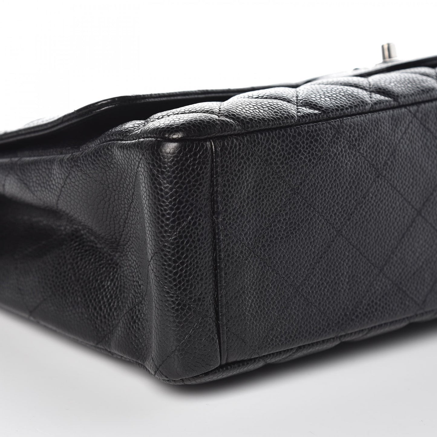 Caviar Quilted Maxi Single Flap Black