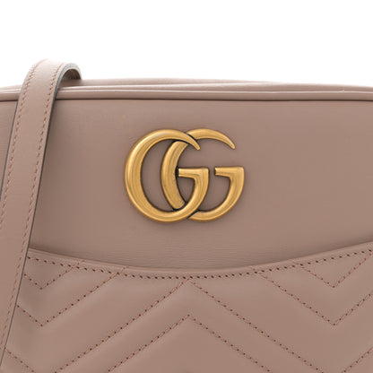 Gucci Calfskin Matelasse Medium GG Marmont Chain Shoulder Bag Porcelain Rose 8 of 11
