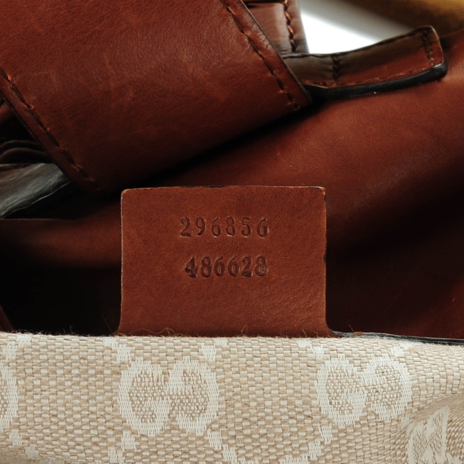 Gucci Washed Calfskin Medium Soft Stirrup Shoulder Bag Brown 6 of 9