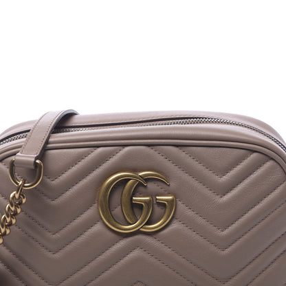 Gucci Calfskin Matelasse Small GG Marmont Chain Shoulder Bag Porcelain Rose 10 of 10