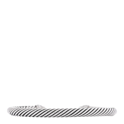 David Yurman Sterling Silver Pave Diamond 5mm Cable Classics Bracelet 2 of 3