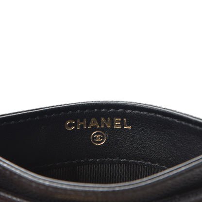 Chanel Caviar Quilted Boy Card Holder Black 6 of 9