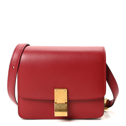 Celine Smooth Calfskin Small Classic Box Flap Bag Red 1 of 9