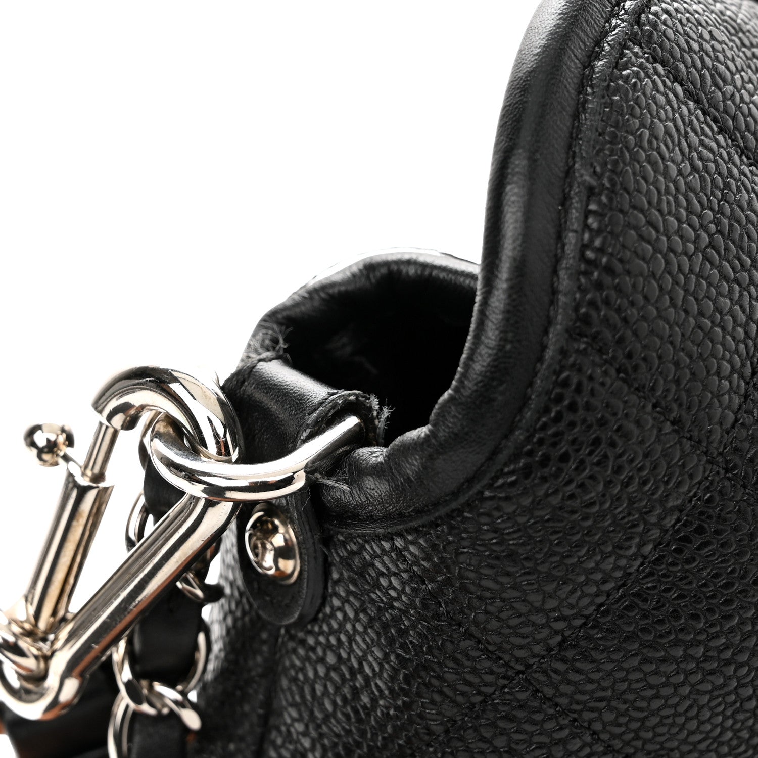 Chanel Caviar Quilted French Riviera Hobo Black 14 of 15